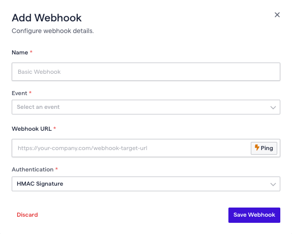 Add Webhook